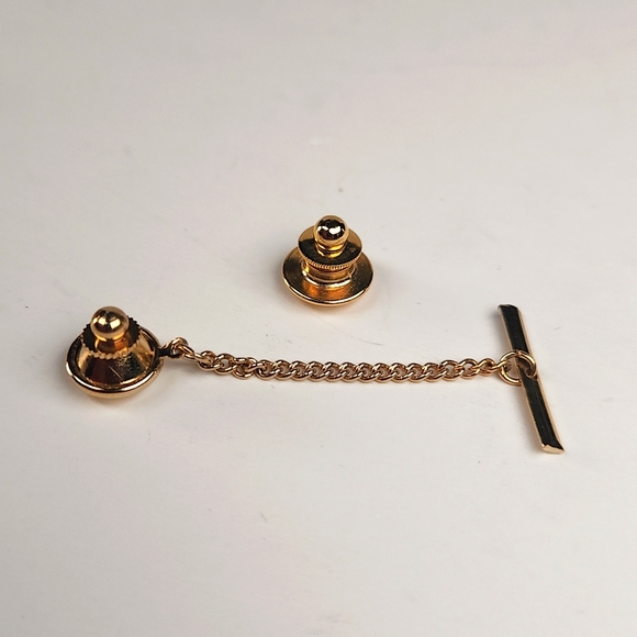 Gold Locomotive Tie Tac Vintage 90s - Picture 11 of 12